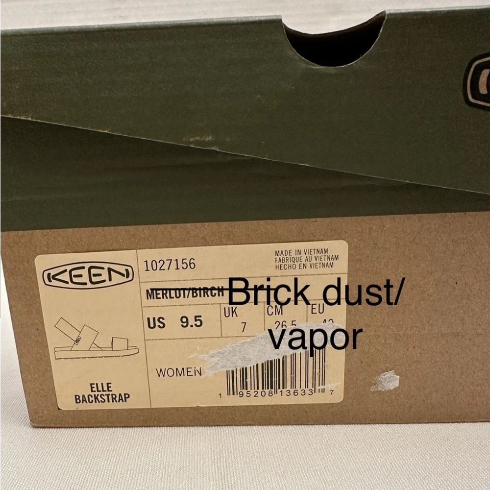 KEEN Elle Backstrap Sandals Women’s US Size 9.5 Color Brick Dust Vapor NIB NEW - Picture 7 of 10